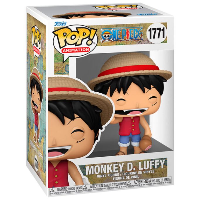 Figura de acción de Monkey D. Luffy, personaje de One Piece, con sombrero y vestimenta roja.
